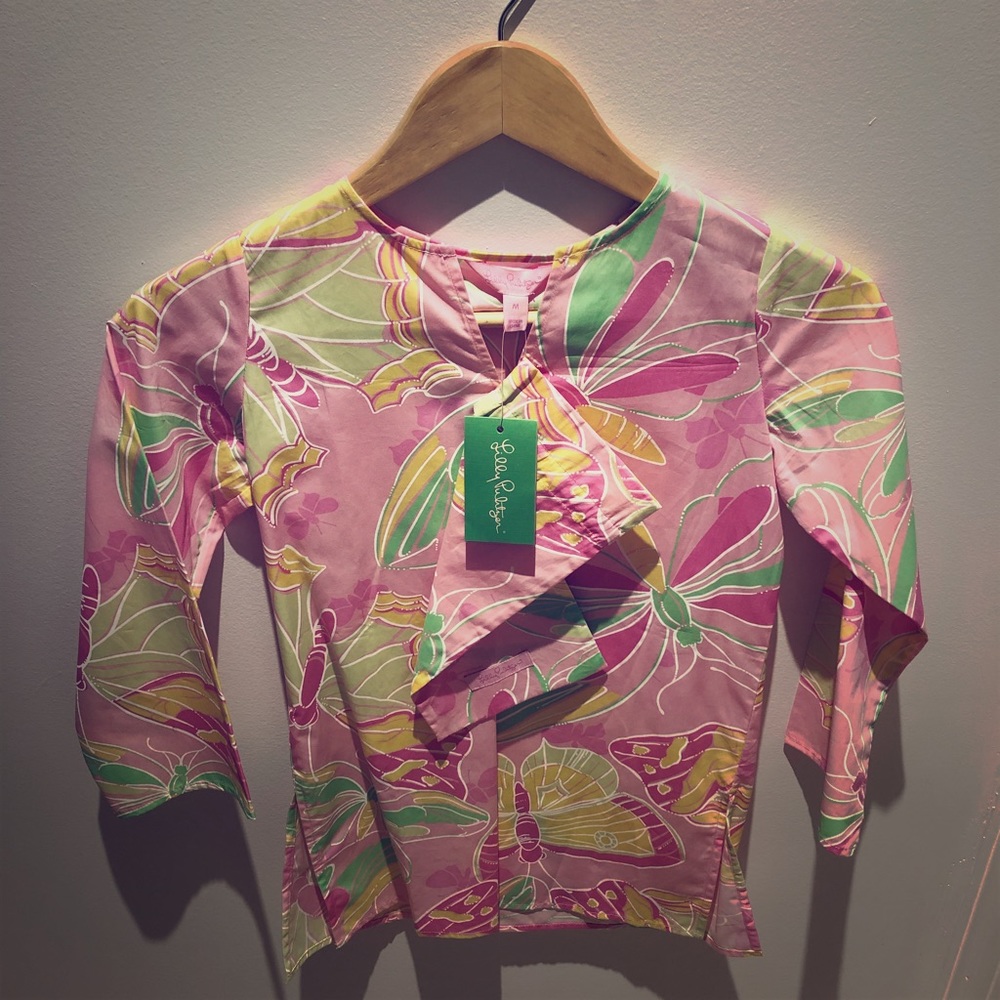 Girls’ Lily Pulitzer tunic with a matching pouch